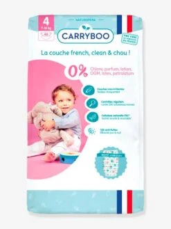 48 Couches Dermo-sensitives T4 (7-18 Kg) CARRYBOO Blanc - Carryboo