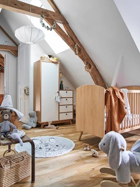 Armoire Vintage Blanc Clair Uni - Vertbaudet 4 Armoire Vintage Blanc Clair Uni - Vertbaudet – Image 4