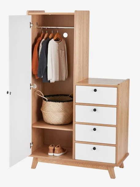 Armoire Vintage Blanc Clair Uni - Vertbaudet 6 Armoire Vintage Blanc Clair Uni - Vertbaudet – Image 6