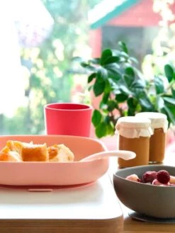 Assiette Silicone Avec Ventouse BEABA Bleu - Beaba -Bébé Confort Promos Boutique assiette silicone avec ventouse beaba 5