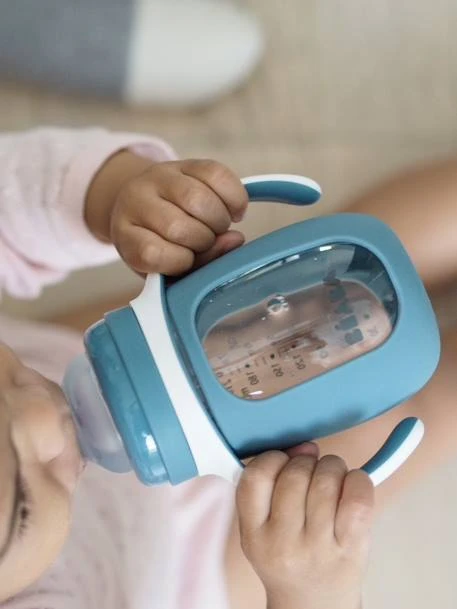 Biberon/tasse D'apprentissage 2 En 1 BEABA En Verre (210 Ml) Rose - Beaba 2 Biberon/tasse D'apprentissage 2 En 1 BEABA En Verre (210 Ml) Rose - Beaba – Image 2