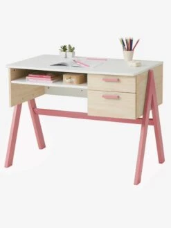 Bureau Enfant Coloriage Rose - Vertbaudet