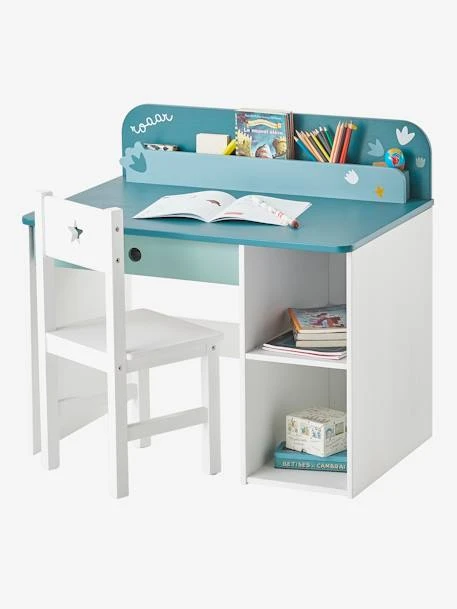 Bureau Maternelle ROAAR Blanc Moyen Uni Avec Decor - Vertbaudet 3 Bureau Maternelle ROAAR Blanc Moyen Uni Avec Decor - Vertbaudet – Image 3