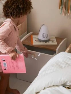 Chevet Avec Bac à Roulettes LIGNE CONFETTI Blanc - Vertbaudet -Bébé Confort Promos Boutique chevet avec bac a roulettes ligne confetti 4