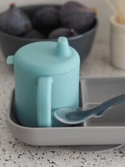 Coffret D’apprentissage 3 Pièces BEABA En Silicone Rose - Beaba -Bébé Confort Promos Boutique coffret dapprentissage 3 pieces beaba en silicone 2