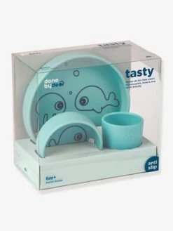 Coffret Repas 3 Pièces DONE BY DEER Sea Friends En Silicone Bleu - Done By Deer -Bébé Confort Promos Boutique coffret repas 3 pieces done by deer sea friends en silicone 2