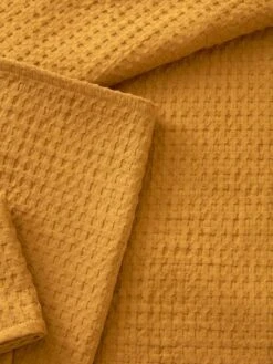 Couvre-lit Nid D'abeille Caramel - Vertbaudet -Bébé Confort Promos Boutique couvre lit nid dabeille 2