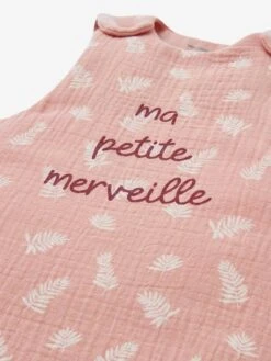 Gigoteuse Sans Manches En Gaze De Coton Bio* MERVEILLE Rose Poudré - Vertbaudet -Bébé Confort Promos Boutique gigoteuse sans manches en gaze de coton bio merveille 2