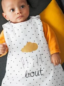 Gigoteuse Sans Manches PETIT BOUT Blanc Imprimé - Vertbaudet -Bébé Confort Promos Boutique gigoteuse sans manches petit bout 2