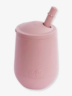 Gobelet D’apprentissage Avec Paille EZPZ Mini Cup En Silicone Rose Blush - EZPZ -Bébé Confort Promos Boutique gobelet dapprentissage avec paille ezpz mini cup en silicone 4