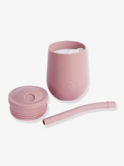 Gobelet D’apprentissage Avec Paille EZPZ Mini Cup En Silicone Rose Blush - EZPZ -Bébé Confort Promos Boutique gobelet dapprentissage avec paille ezpz mini cup en silicone 5