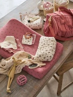 Housse De Matelas à Langer En Jersey Bois De Rose Imprimé - Vertbaudet -Bébé Confort Promos Boutique housse de matelas a langer en jersey 2