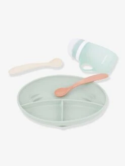 Kit Repas Silicone BABYMOOV Grow’Isy Vert/terracotta - Babymoov -Bébé Confort Promos Boutique kit repas silicone babymoov growisy 2