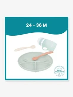 Kit Repas Silicone BABYMOOV Grow’Isy Vert/terracotta - Babymoov -Bébé Confort Promos Boutique kit repas silicone babymoov growisy 3