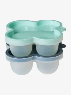 Les 2 Pots De Conservation En Silicone Vert/bleu - Vertbaudet -Bébé Confort Promos Boutique les 2 pots de conservation en silicone 4