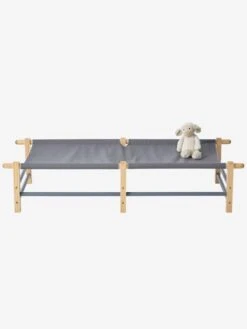 Lit De Camp Enfant Baroudeur Gris - Vertbaudet -Bébé Confort Promos Boutique lit de camp enfant baroudeur 3