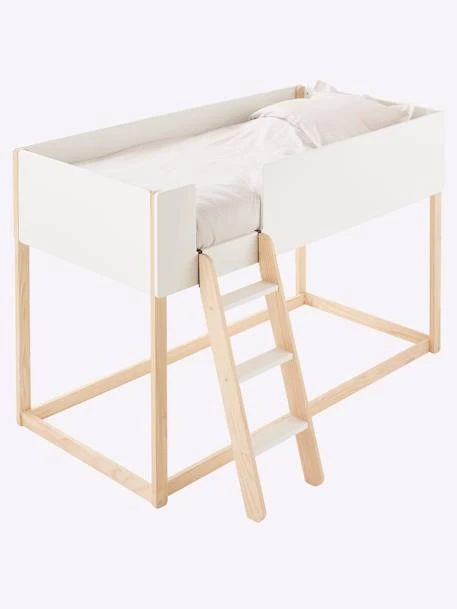 Lit Enfant Mi-hauteur Réversible ZIG-ZAG Blanc - Vertbaudet 4 Lit Enfant Mi-hauteur Réversible ZIG-ZAG Blanc - Vertbaudet – Image 4