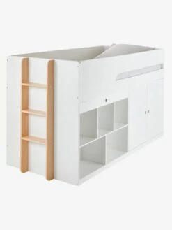 Lit Mi Hauteur Avec Bureau Coulissable Combiné CAMELEO Blanc Mate - Vertbaudet 10 Lit Mi Hauteur Avec Bureau Coulissable Combiné CAMELEO Blanc Mate - Vertbaudet -Bébé Confort Promos Boutique lit mi hauteur avec bureau coulissable combine cameleo 4