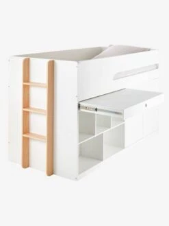 Lit Mi Hauteur Avec Bureau Coulissable Combiné CAMELEO Blanc Mate - Vertbaudet 11 Lit Mi Hauteur Avec Bureau Coulissable Combiné CAMELEO Blanc Mate - Vertbaudet -Bébé Confort Promos Boutique lit mi hauteur avec bureau coulissable combine cameleo 5