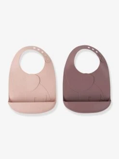 Lot De 2 Bavoirs Avec Récupérateur DONE BY DEER Peekaboo Eléphant En Silicone Vert Clair + Vert Foncé - Done By Deer -Bébé Confort Promos Boutique lot de 2 bavoirs avec recuperateur done by deer peekaboo elephant en silicone 2