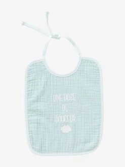 Lot De 2 Bavoirs Bébé En Gaze De Coton Lot Bleu - Vertbaudet -Bébé Confort Promos Boutique lot de 2 bavoirs bebe en gaze de coton 2