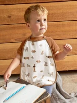 Lot De 2 Bavoirs En Coton Bio Medium Drop Little Mateis LÄSSIG Orange épice - Lassig -Bébé Confort Promos Boutique lot de 2 bavoirs en coton bio medium drop little mateis lassig 2