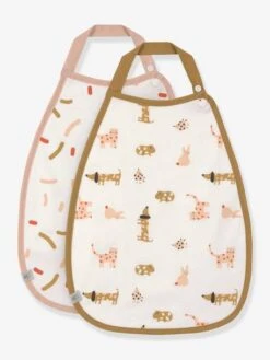 Lot De 2 Bavoirs En Coton Bio Medium Drop Little Mateis LÄSSIG Orange épice - Lassig -Bébé Confort Promos Boutique lot de 2 bavoirs en coton bio medium drop little mateis lassig 5