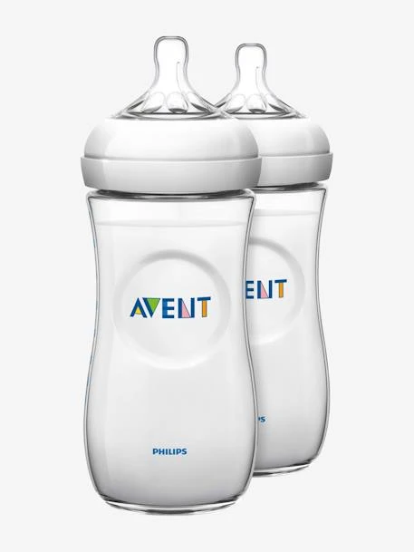 Lot De 2 Biberons 330 Ml Philips AVENT Natural Sans BPA Transparent - Philips Avent 2 Lot De 2 Biberons 330 Ml Philips AVENT Natural Sans BPA Transparent - Philips Avent – Image 2