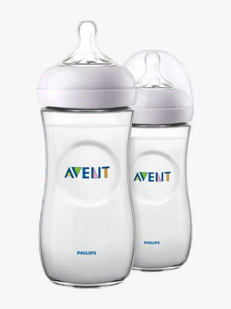 Lot De 2 Biberons 330 Ml Philips AVENT Natural Sans BPA Transparent - Philips Avent 1 Lot De 2 Biberons 330 Ml Philips AVENT Natural Sans BPA Transparent - Philips Avent