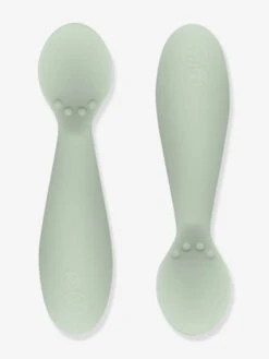 Lot De 2 Cuillères 1er âge EZPZ Tiny Spoon En Silicone Vert Amande - EZPZ -Bébé Confort Promos Boutique lot de 2 cuilleres 1er age ezpz tiny spoon en silicone 3