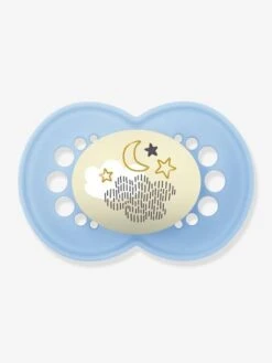 Lot De 2 Sucettes En Silicone MAM Nuit 6+ Beige + Bleu - Mam -Bébé Confort Promos Boutique lot de 2 sucettes en silicone mam nuit 6 2