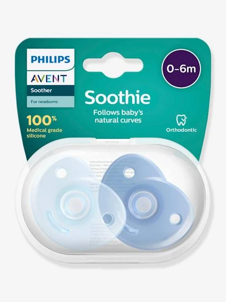 Lot De 2 Sucettes Nouveau-né Philips AVENT Soothie Cœur Rose Pâle + Rose Framboise - Philips Avent 2 Lot De 2 Sucettes Nouveau-né Philips AVENT Soothie Cœur Rose Pâle + Rose Framboise - Philips Avent – Image 2