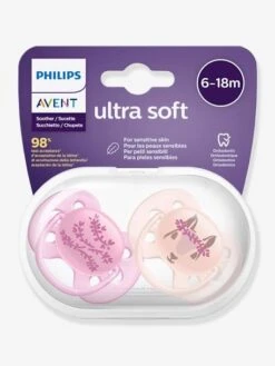Lot De 2 Sucettes Ultra Douces 2e âge Philips AVENT Ecureuil/fleurs - Philips Avent 11 Lot De 2 Sucettes Ultra Douces 2e âge Philips AVENT Ecureuil/fleurs - Philips Avent -Bébé Confort Promos Boutique lot de 2 sucettes ultra douces 2e age philips avent 5