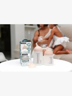 Lot De 2 Tétines Débit Rapide (L) Pour Biberon Zerø.Zerø SUAVINEX Peau - Suavinex -Bébé Confort Promos Boutique lot de 2 tetines debit rapide l pour biberon zero.zero suavinex 3