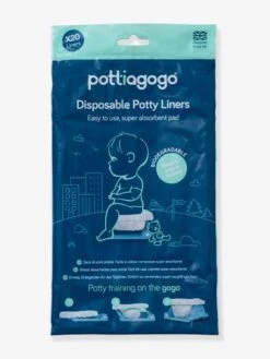 Lot De 20 Sacs Jetables Pour Pot D’hygiène Pliable POTTIAGOGO Blanc - Pottiagogo