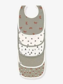 Lot De 5 Bavoirs Bébé LÄSSIG En Coton Biologique Lot De 5 Little Forest Renard - Lassig -Bébé Confort Promos Boutique lot de 5 bavoirs bebe lassig en coton biologique 5