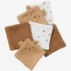 Lot De 6 Lingettes Lavables Ourson Caramel - Vertbaudet