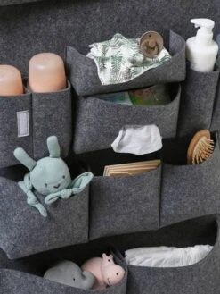 Organisateur à Suspendre Vertbaudet Pour Lit De Bébé Gris Chiné - Vertbaudet -Bébé Confort Promos Boutique organisateur a suspendre vertbaudet pour lit de bebe 3