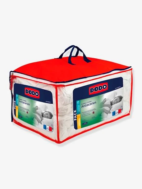 Pack Couette Tempérée + Oreiller Moelleux Antiacarien DODO Blanc - Dodo 1 Pack Couette Tempérée + Oreiller Moelleux Antiacarien DODO Blanc - Dodo