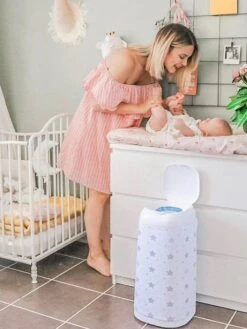 Poubelle à Couches Dress Up ANGELCARE Blanc - Angelcare -Bébé Confort Promos Boutique poubelle a couches dress up angelcare 3