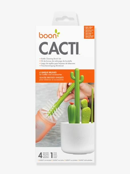 Set De 4 Brosses Cactus - Boon Blanc - Boon 3 Set De 4 Brosses Cactus - Boon Blanc - Boon – Image 3