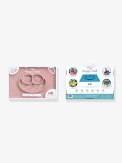 Set De Table Tout-en-un Avec Assiette EZPZ Happy Mat En Silicone Rose - EZPZ -Bébé Confort Promos Boutique set de table tout en un avec assiette ezpz happy mat en silicone 2