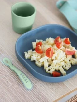 Set Vaisselle 4 Pièces Silicone BEABA Rose - Beaba -Bébé Confort Promos Boutique set vaisselle 4 pieces silicone beaba 2