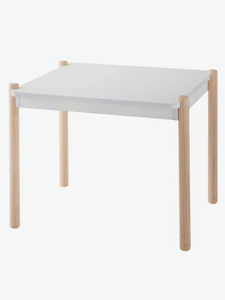 Table De Jeu LIGNE WOODY Blanc - Bois - Vertbaudet 1 Table De Jeu LIGNE WOODY Blanc - Bois - Vertbaudet
