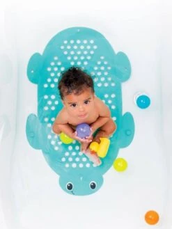 Tapis De Bain Et Rangement 2 En 1 INFANTINO Bleu - Infantino -Bébé Confort Promos Boutique tapis de bain et rangement 2 en 1 infantino 2