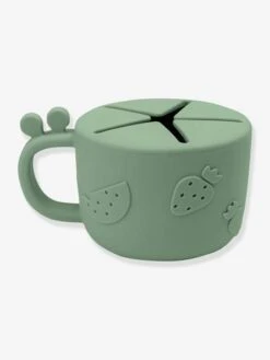 Tasse à Goûter DONE BY DEER Peekaboo Raffi En Silicone Vert - Done By Deer -Bébé Confort Promos Boutique tasse a gouter done by deer peekaboo raffi en silicone 3