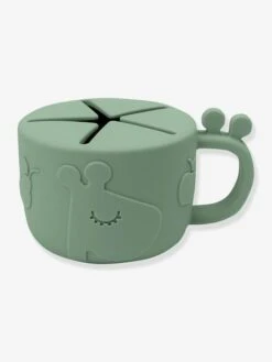 Tasse à Goûter DONE BY DEER Peekaboo Raffi En Silicone Vert - Done By Deer -Bébé Confort Promos Boutique tasse a gouter done by deer peekaboo raffi en silicone 4