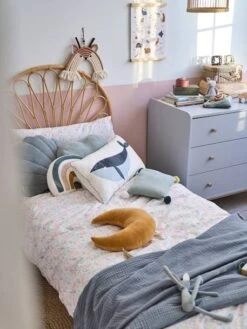 Tête De Lit Rotin Enfant Fleur Naturel - Vertbaudet -Bébé Confort Promos Boutique tete de lit rotin enfant fleur 3
