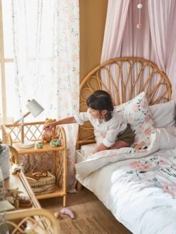 Tête De Lit Rotin Enfant Fleur Naturel - Vertbaudet -Bébé Confort Promos Boutique tete de lit rotin enfant fleur 4