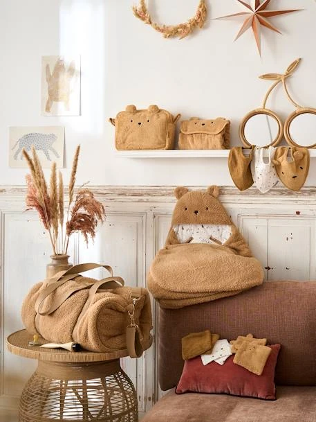 Trousse De Toilette Ourson En éponge Caramel - Vertbaudet 4 Trousse De Toilette Ourson En éponge Caramel - Vertbaudet – Image 4